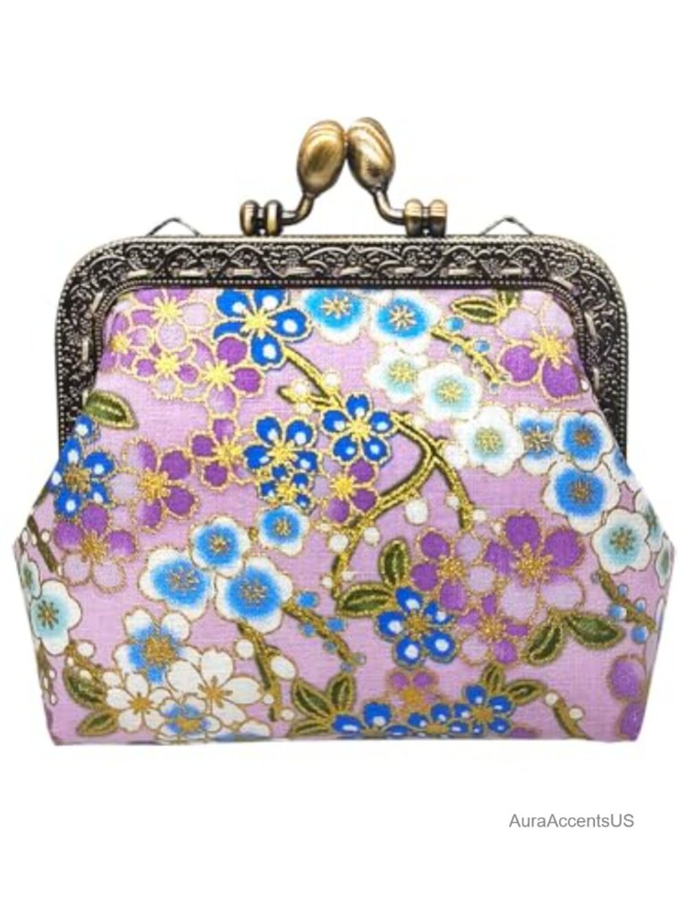 Cotton Floral Vintage Buckle Coin Purse Small Wallet